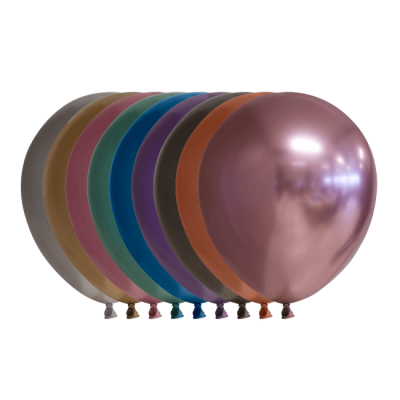 Mini-ballonger Chrome flerfärgade 100-pack