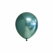 Mini-ballonger Chrome gröna 100-pack