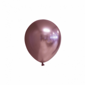 Mini-ballonger Chrome roséguld 100-pack