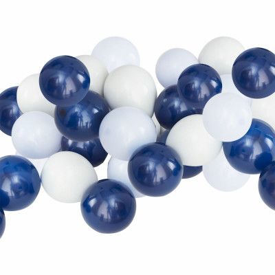 Ballonger Mini Mörkblå/Grå Mix - 40-pack