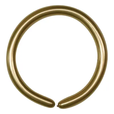 Modellballonger Krom Guld - 100-pack