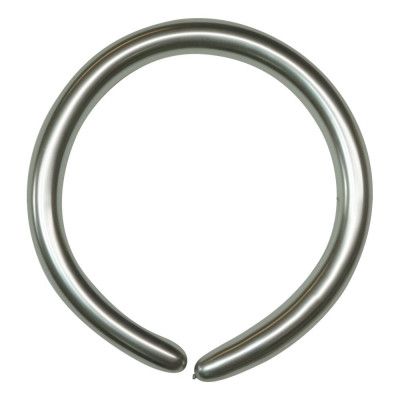 Modellballonger Krom Silver - 100-pack