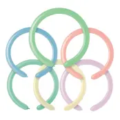 Modellballonger Mixade Pastellfärger - 100-pack