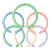 Modellballonger Mixade Pastellfärger - 25-pack