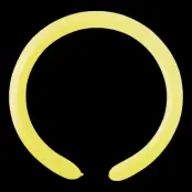 Modellballonger Neon Gula - 25-pack