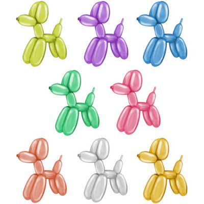 Modelleringsballonger Krom 50-pack