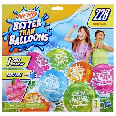 Nerf Better than Balloons 228-pack - nerf -  Leksaksaffären
