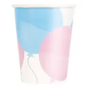 Pappersmuggar Ballonger Rosa/Blå - 8-pack