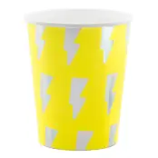 Pappersmuggar Electric Holo Neongul - 6-pack