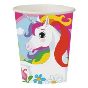 Pappersmuggar Enhörning med Fjäril - 8-pack