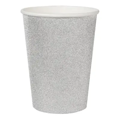Pappersmuggar Silver/Glitter - 10-pack
