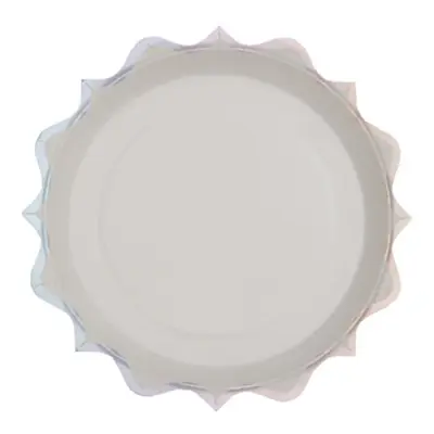 Papperstallrik Skulptur Regnbågsskimrande