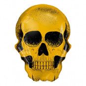 Folieballong Golden Skull Shape