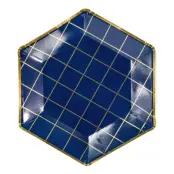 Papperstallrikar Let's Celebrate Marinblå - 6-pack