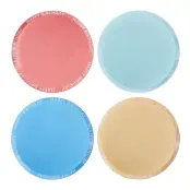 Papperstallrikar Happy Birthday Färg Mix - 8-pack