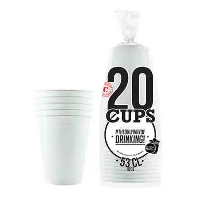 Party Cups Vit - 20-pack
