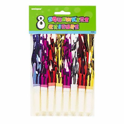 Partytutor med Folie - 8-pack