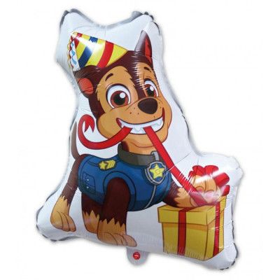 Paw Patrol Chase Kalas Formad Folieballong Stor