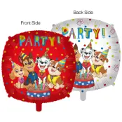 Paw Patrol Räddningshjältar Folieballong Röd&Vit 46cm