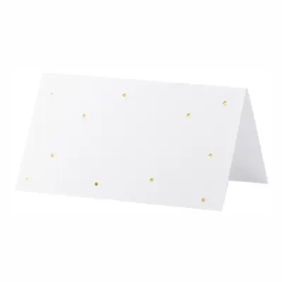 Placeringskort Prickar Guld - 10-pack