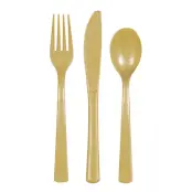 Plastbestick Guld - 18-pack