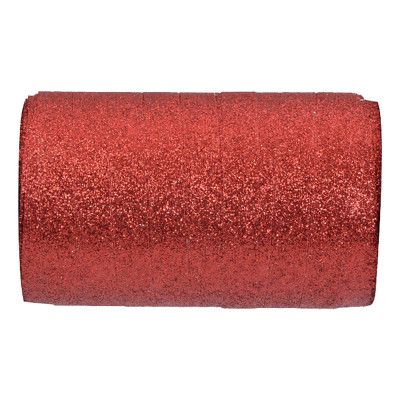 Presentsnöre Röd/Glitter - 1-pack