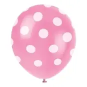 Prickiga Ballonger Rosa - 6-pack