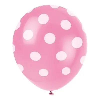 Prickiga Ballonger Rosa - 6-pack