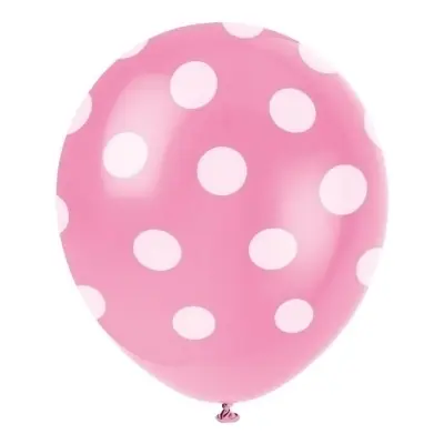 Prickiga Ballonger Rosa - 6-pack