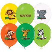 Safaridjur Ballonger 5-pack