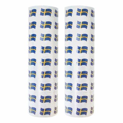 Serpentiner Svenska Flaggan - 2-pack