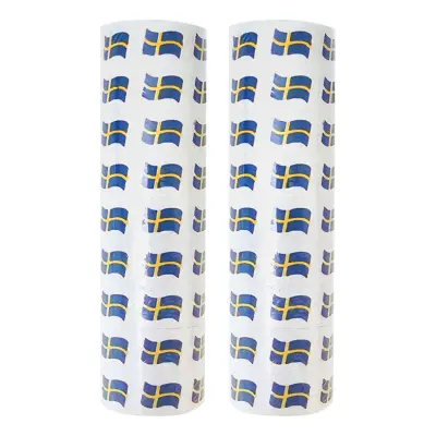 Serpentiner Svenska Flaggan - 2-pack