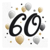 Servetter 60 Ballonger - 20-pack