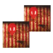 Servetter Skräckclown - 12-pack
