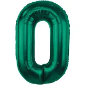 Sifferballong Grön 85cm"0-9"Siffra 0
