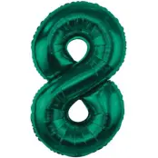 Sifferballong Grön 85cm"0-9"Siffra 8