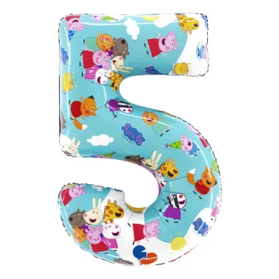 Sifferballong Greta Gris - Siffra 5