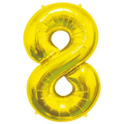 Sifferballong Guld 85cm