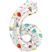 Sifferballong Joyful"0-9"Siffra 6