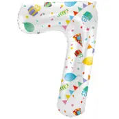 Sifferballong Joyful"0-9"Siffra 7