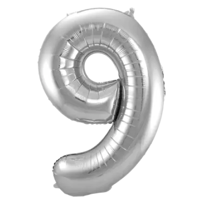 Sifferballong Jumbo 86 cm Silver