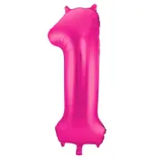 Sifferballong Jumbo Magenta 86 cm"0-9"Siffra 1