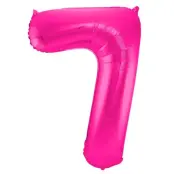 Sifferballong Jumbo Magenta 86 cm"0-9"Siffra 7