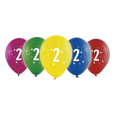 Sifferballong Latex Två - 10-pack
