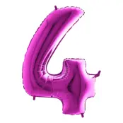 Sifferballong Lila Metallic - Siffra 4