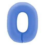 Sifferballong Lotus Blue - Siffra 0