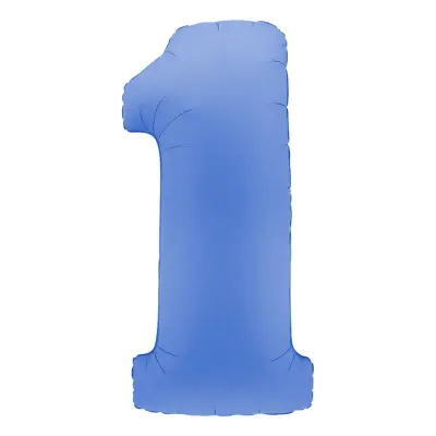 Sifferballong Lotus Blue - Siffra 1