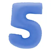 Sifferballong Lotus Blue - Siffra 5