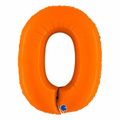 Sifferballong Matt Orange - Siffra 0
