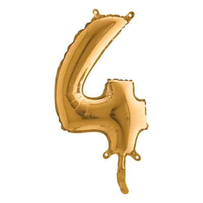 Sifferballong Mini Guld Metallic - Siffra 4